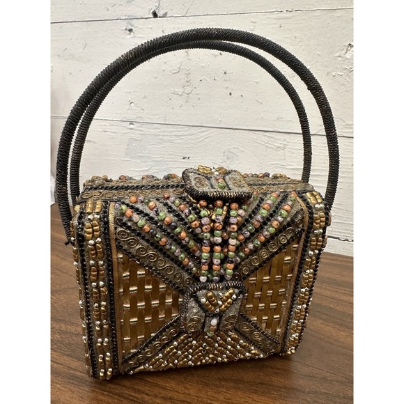 MARY FRANCIS Beautiful Vintage Beaded Evening Bag-Minty Condition! - Picture 10 of 12
